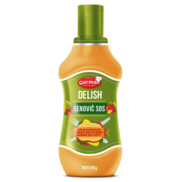 Sos GURMAN Delish sendvič 230g 0