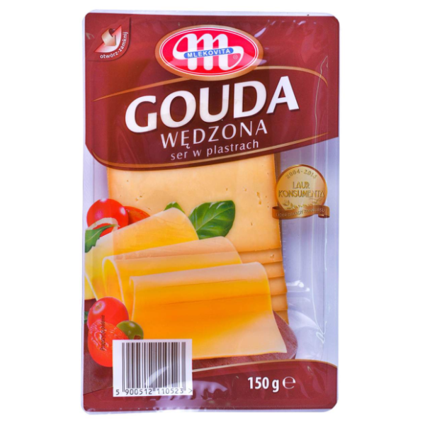 MLEKOVITA sir gauda dimljeni slajs 150g 0