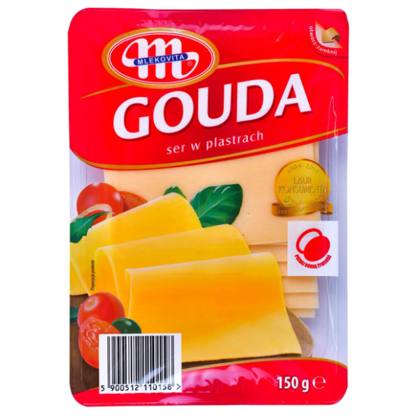 MLEKOVITA sir gauda slajs 150g 0