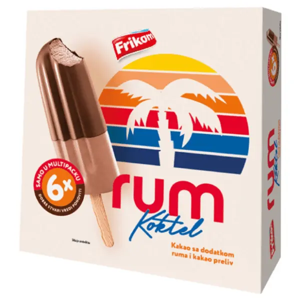 Sladoled FRIKOM Rum koktel multipack 6x65ml 0