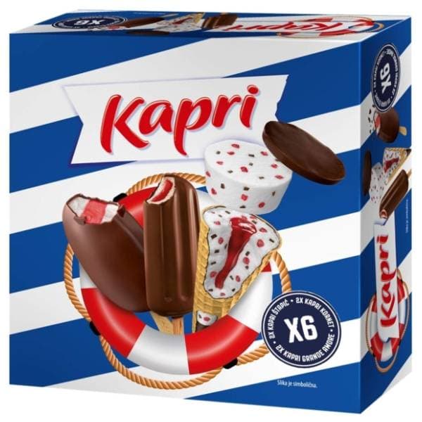 Sladoled KAPRI mixbox 6x100ml 0