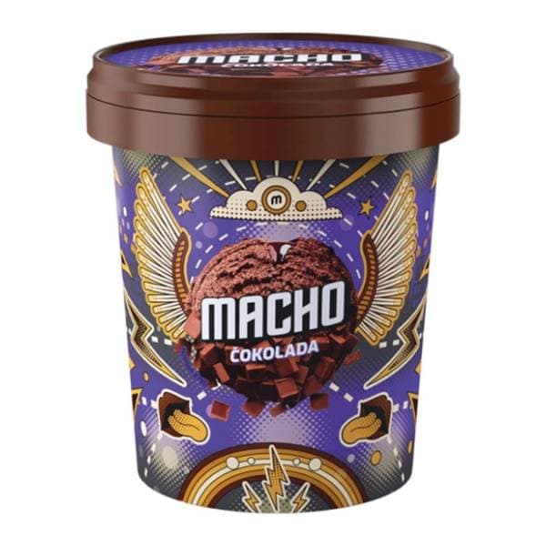 Sladoled MACHO čokolada čaša 370ml 0