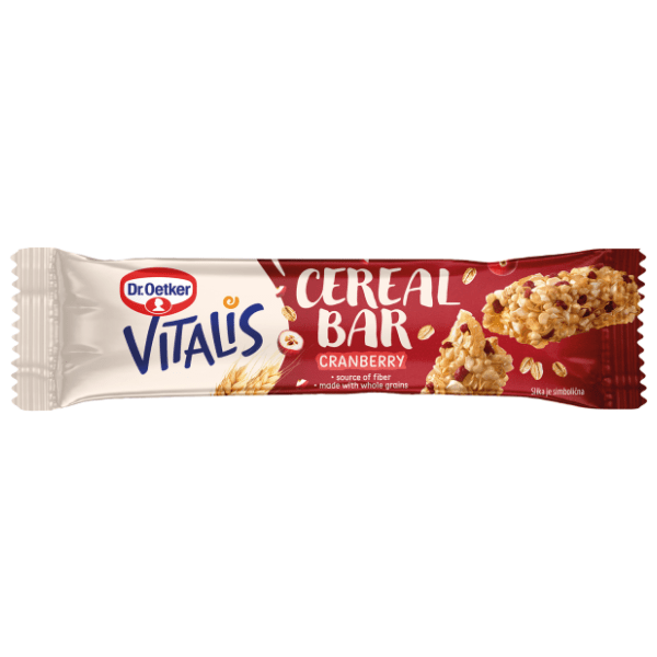 Štanglica DR OETKER Vitalis cereal bar brusnica 35g 0