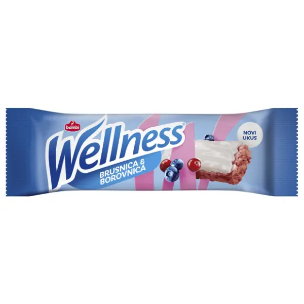 Žitni bar WELLNESS brusnica borovnica 23g 0