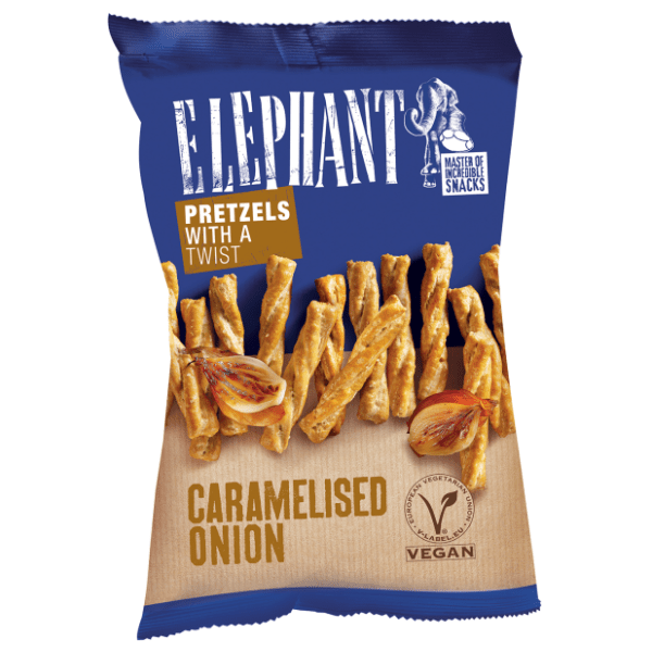 Štapići ELEPHANT Twists sa karamelizovanim lukom 160g 0