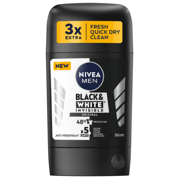 Stik NIVEA Black & white invisible original 50ml 0