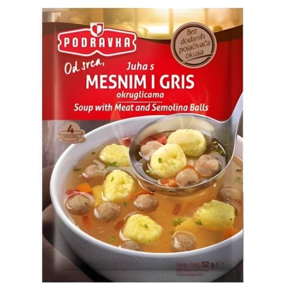 Supa PODRAVKA Mesne i griz knedlice 52g 0
