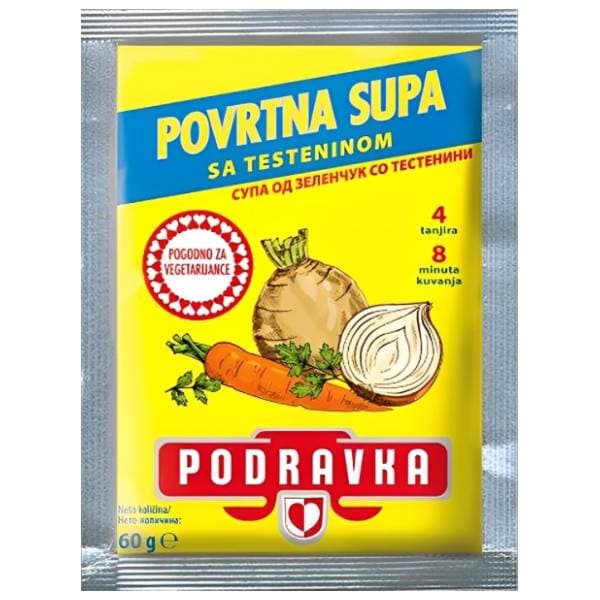 Supa PODRAVKA Povrtna sa testeninom 60g 0