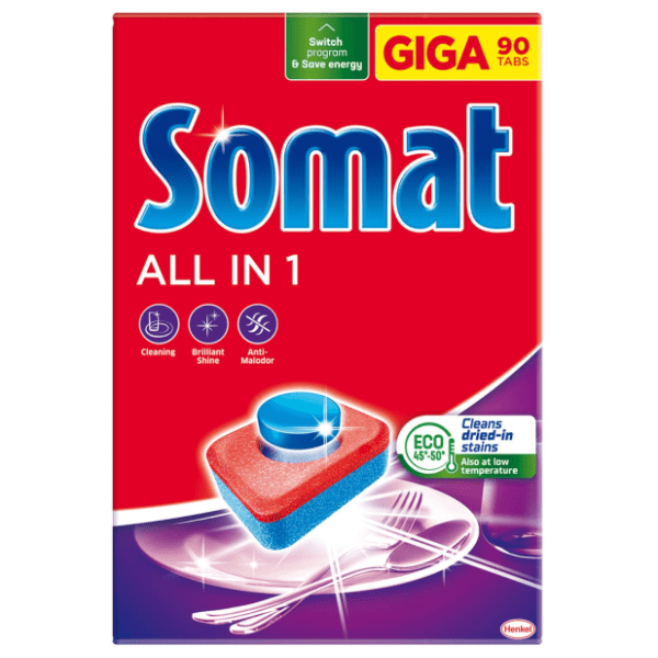 Tablete za pranje sudova SOMAT All in 1 giga 90kom 0