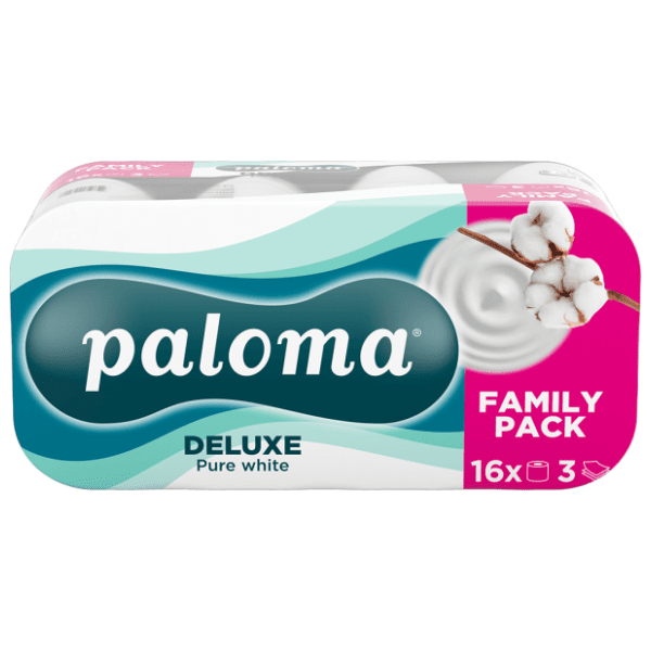 Toalet papir PALOMA Deluxe pure white 3sloja 16kom 0