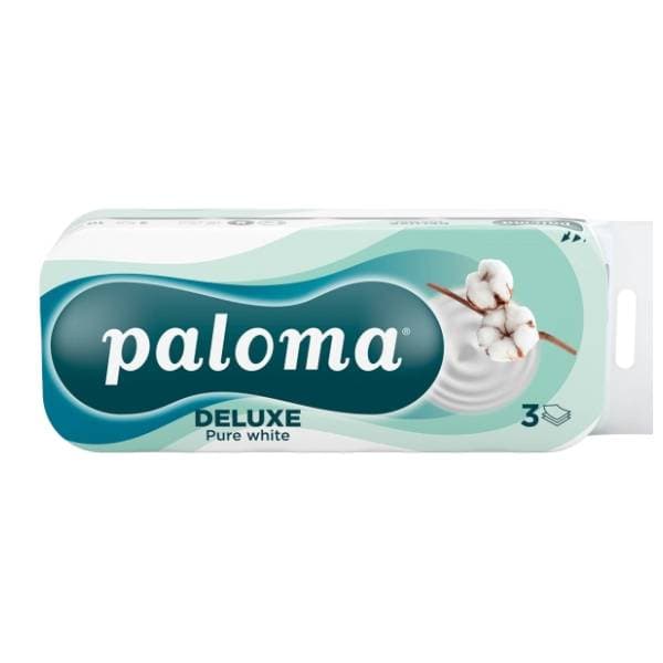 Toalet papir PALOMA Pure white 3sloja 10kom 0