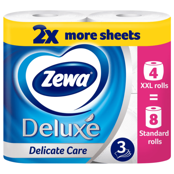 Toalet papir ZEWA Deluxe delicate care 3sloja XXL 4kom 0