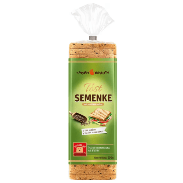 TVOJIH 5 MINUTA Tost hleb sa semenkama 500g 0