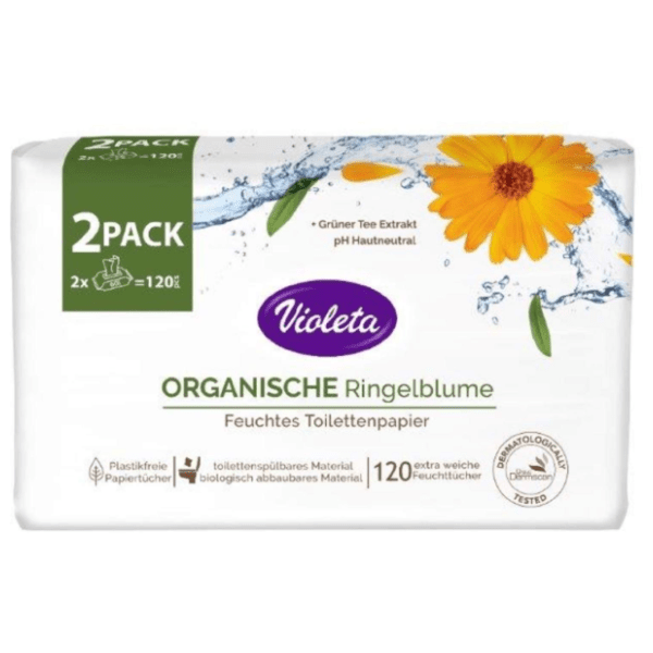 Vlažni toalet papir VIOLETA neven 2x60kom 0
