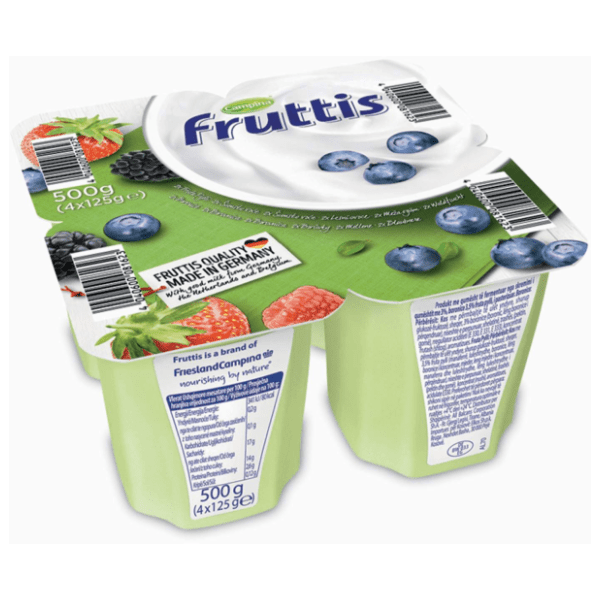 Voćni jogurt CAMPINA Fruttis borovnica i šumsko voće 0,2%mm 125g 0