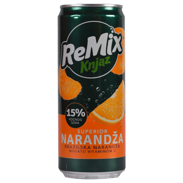 Vočni sok KNJAZ MILOŠ ReMix narandža 330ml 0