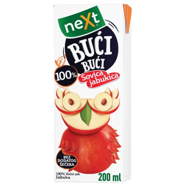 Voćni sok NEXT Bući bući 100% jabuka 200ml 0