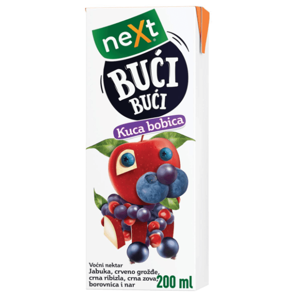 Voćni sok NEXT Bući bući kuca bobica 200ml 0