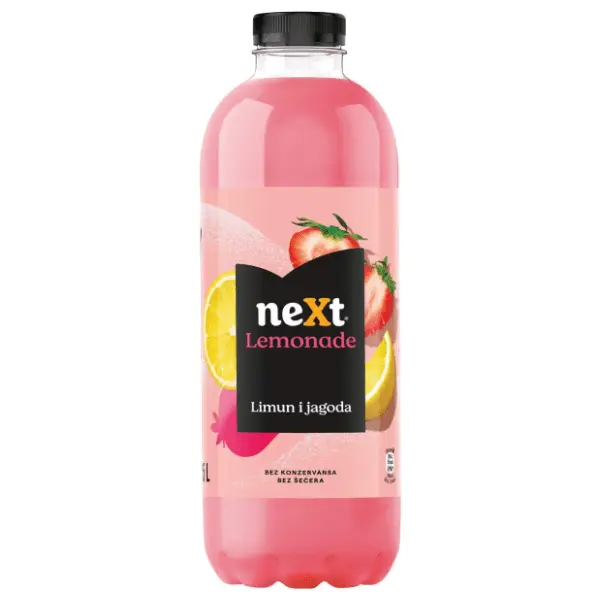Voćni sok NEXT Lemonade limun jagoda 1,25l 0