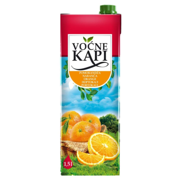 Voćni sok VOĆNE KAPI pomorandža 1,5l 0