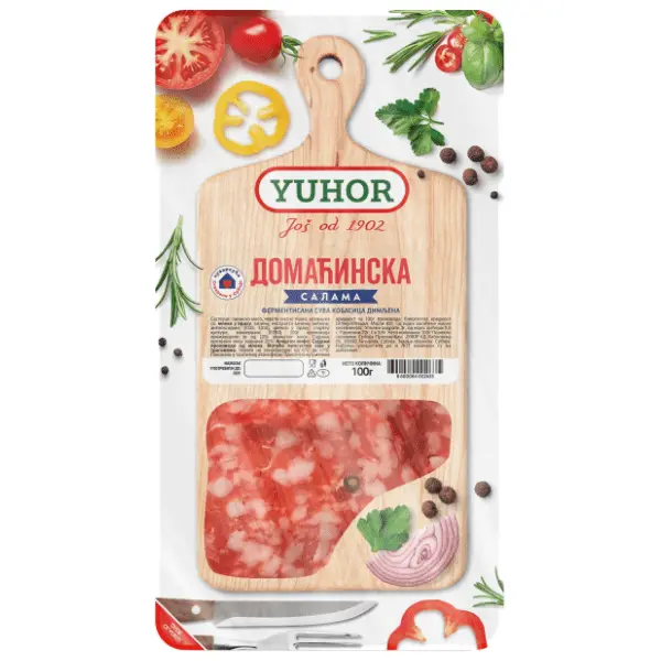 YUHOR Salama domaćinska slajs 100g 0