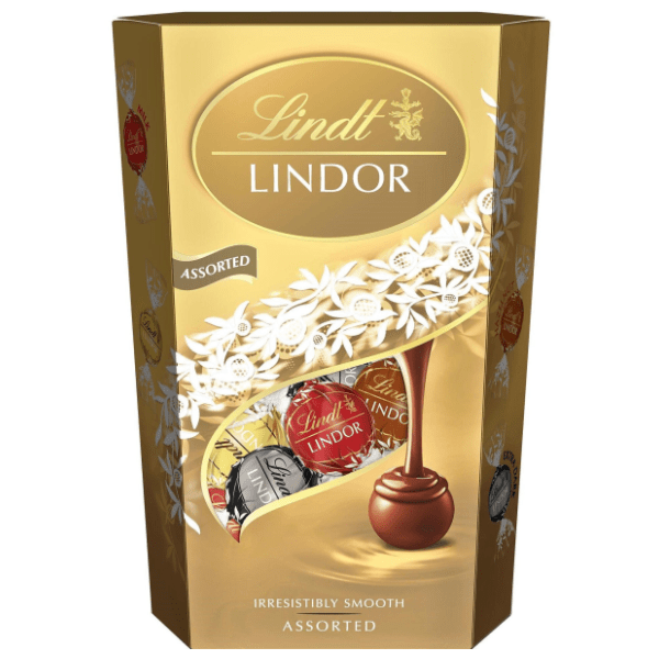 Bombonjera LINDT assorted cornet 337g 0