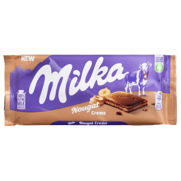 Čokolada MILKA nougat creme 85g 0