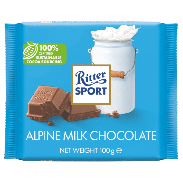 Čokolada RITTER SPORT alpine milk 100g 0
