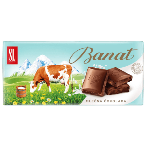 Čokolada SWISSLION Banat mlečna 80g 0