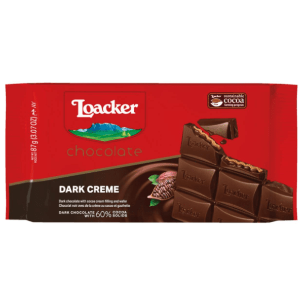 Čokolada tamna LOACKER 60% kakao delova 87g 0