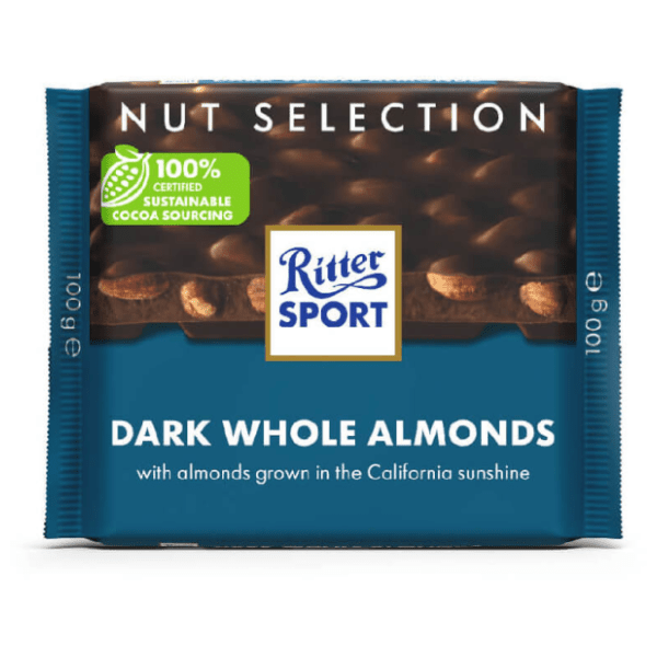 Crna čokolada RITTER SPORT badem 100g 0