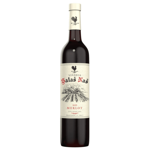Crno vino SALAŠ NAŠ Merlot 0,75l 0