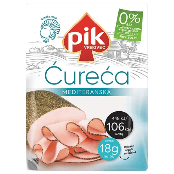 PIK ćureća prsa mediteranska slajs 100g 0