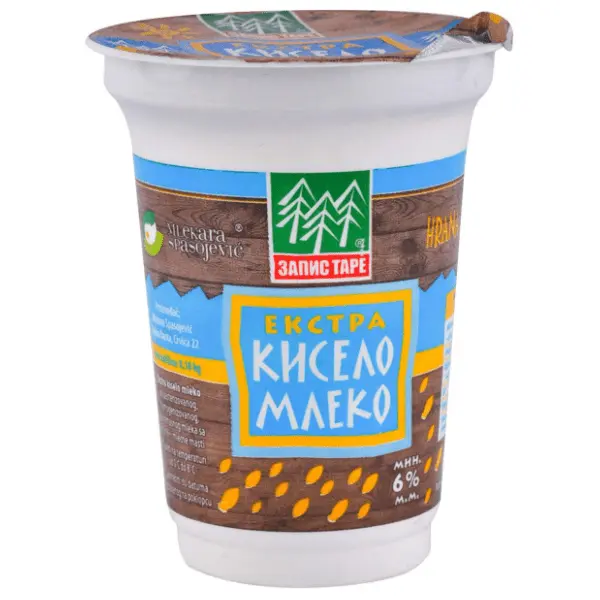 Ekstra kiselo mleko 6%mm ZAPIS TARE 180g 0
