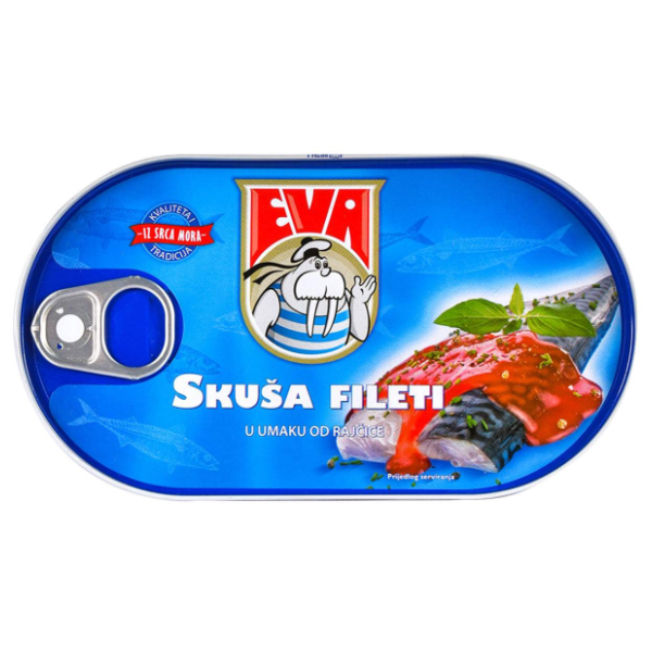 EVA fileti skuše u sosu od paradajza 170g 0
