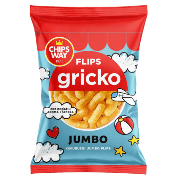 Flips CHIPS WAY Gricko jumbo classic 80g 0