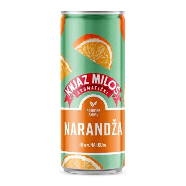 KNJAZ MILOŠ gazirana voda narandža 330ml 0