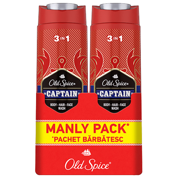 Gel za tuširanje OLD SPICE Captain 2x400ml 0