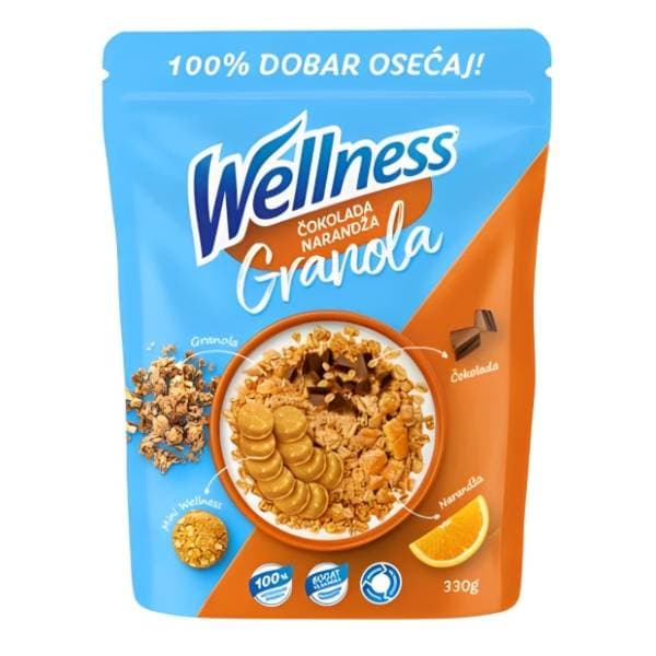 WELLNESS granola narandža čokolada 60g 0