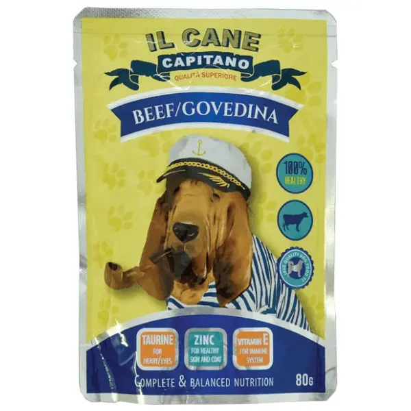 IL CANE CAPITANO hrana za pse govedina 80g 0