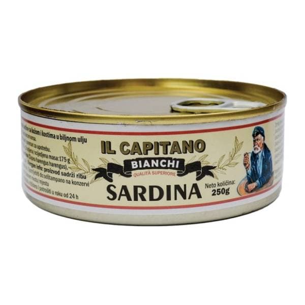 Sardina IL CAPITANO atlantska u ulju 250g 0