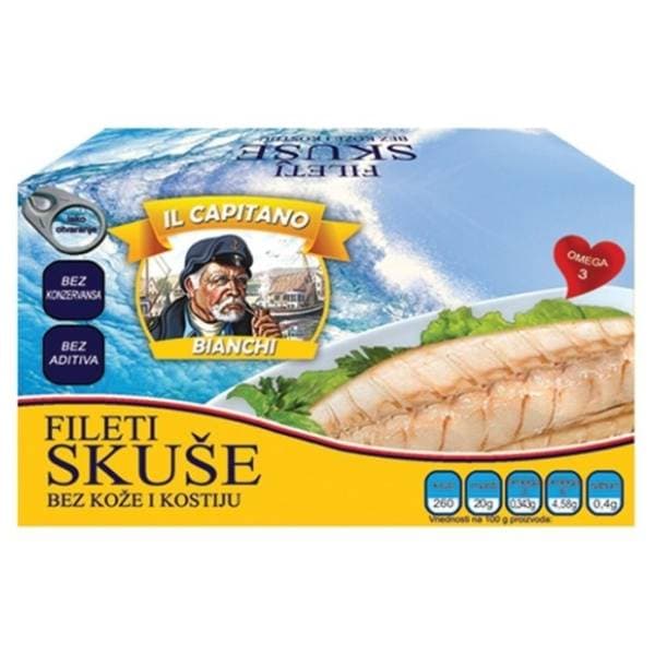 IL CAPITANO skuša fileti 115g 0