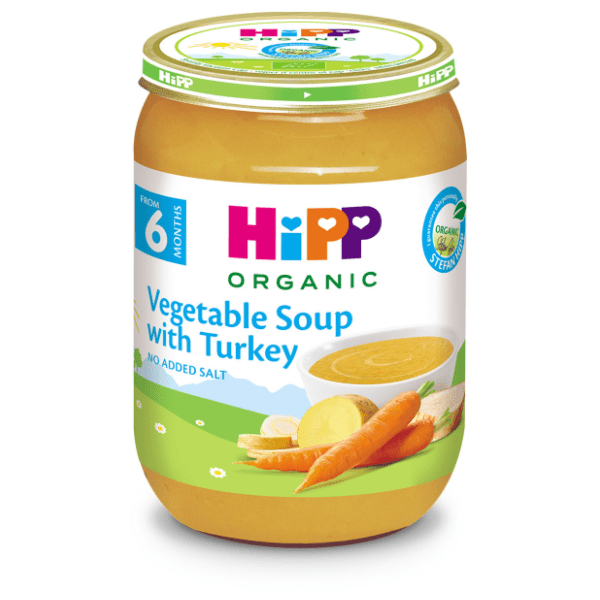 Kašica HIPP Bio supa od povrća sa ćuretinom 190g 0