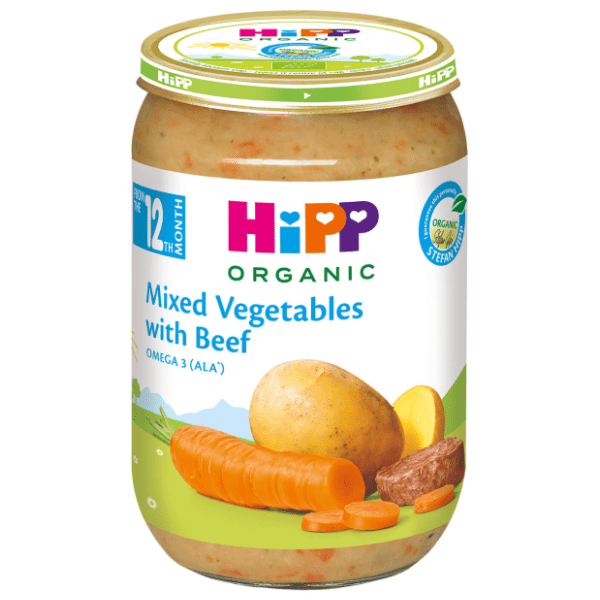 Kašica HIPP mešano povrće i govedina 220g 0