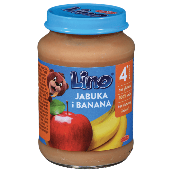 LINO kašica jabuka banana 190g 0