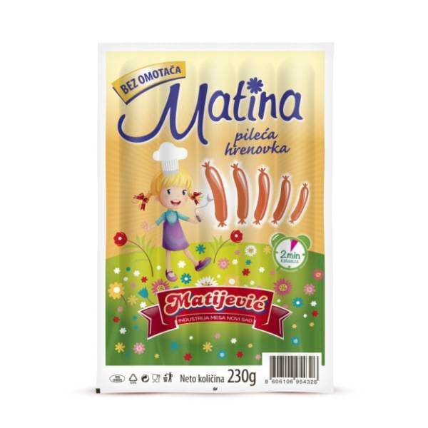 MATIJEVIĆ Matina pileća hrenovka 230g 0