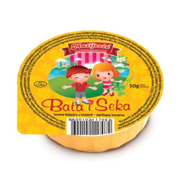 MATIJEVIĆ pašteta bata i seka 50g 0
