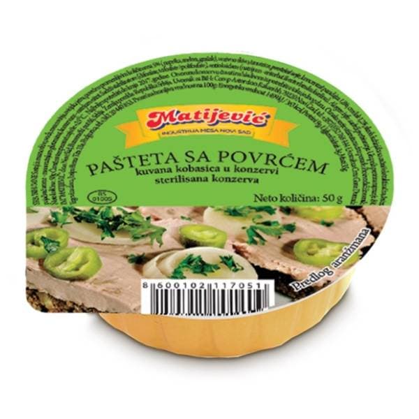 MATIJEVIĆ pašteta sa povrćem 50g 0