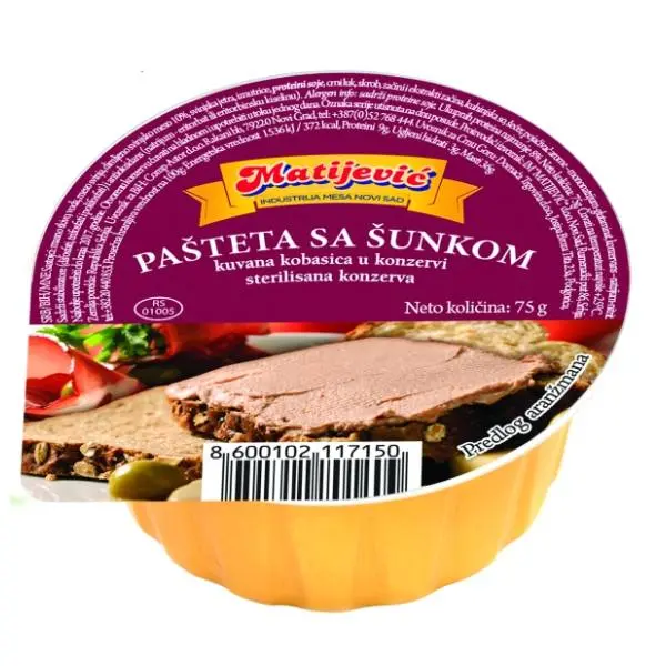MATIJEVIĆ pašteta sa šunkom 75g 0