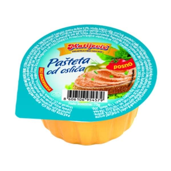 MATIJEVIĆ riblja pašteta od oslića 75g 0
